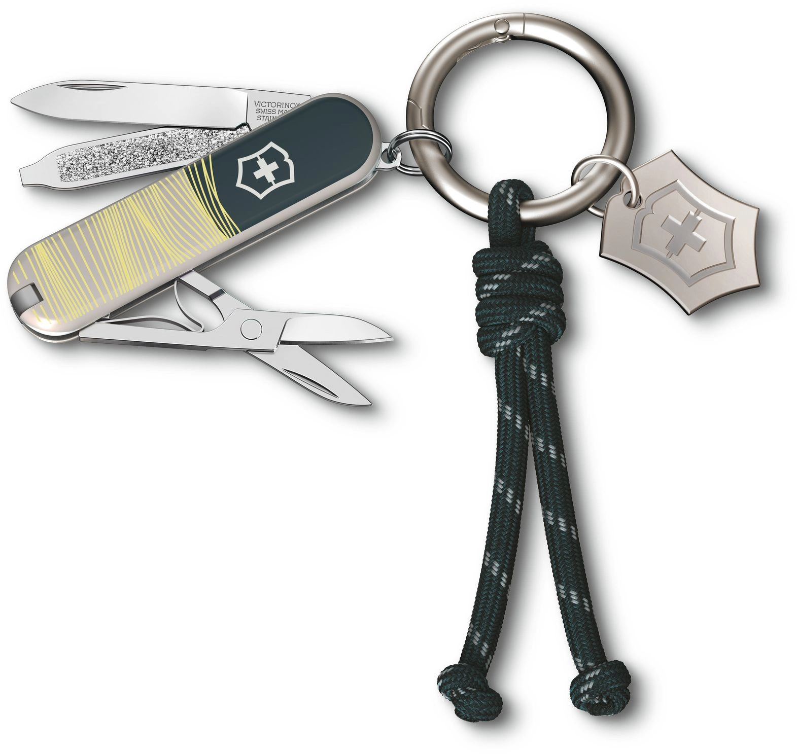 Нож перочинный Victorinox Classic SD New York Style (0.6223.E223) 58мм 7функц. серый подар.коробка в комплекте: шнурок