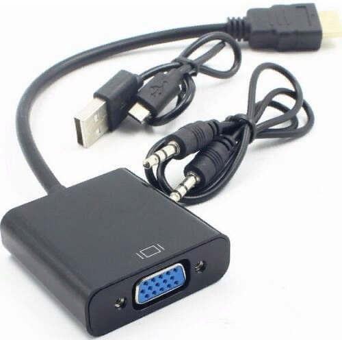 Переходник аудио-видео Premier 5-983A HDMI (m)/VGA (f) 0.15м. черный