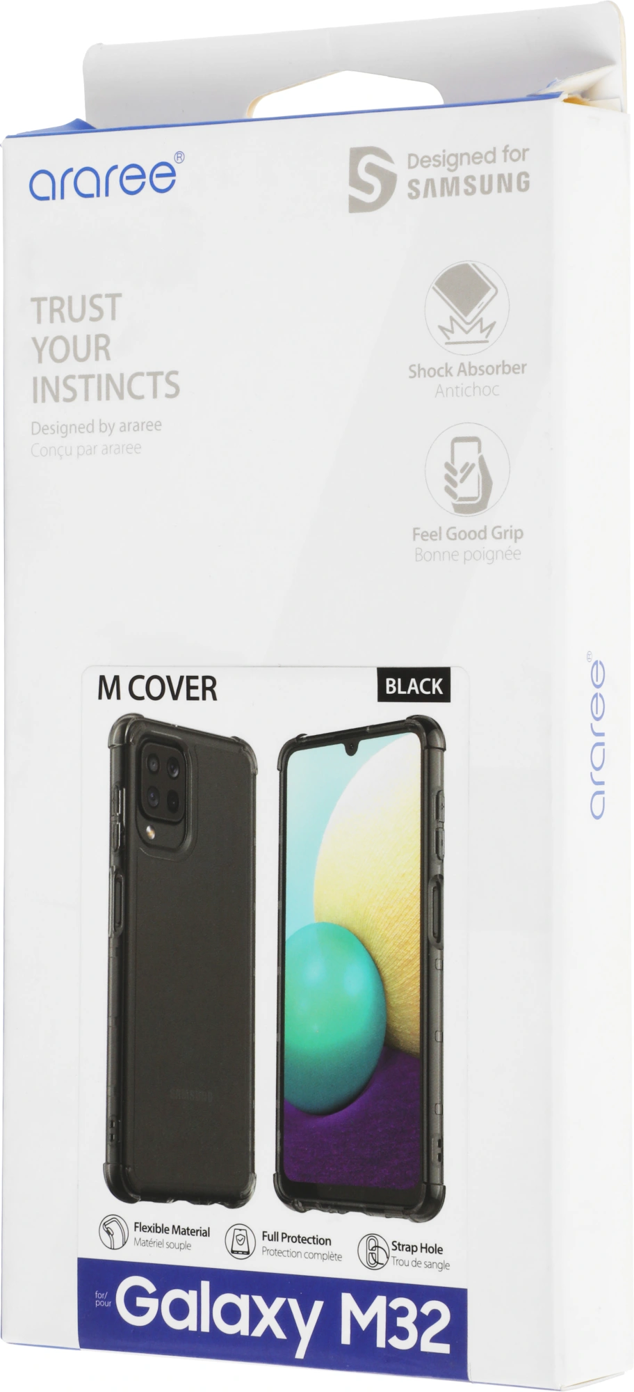 Чехол (клип-кейс) Samsung для Samsung Galaxy M32 araree M cover черный (GP-FPM325KDABR)