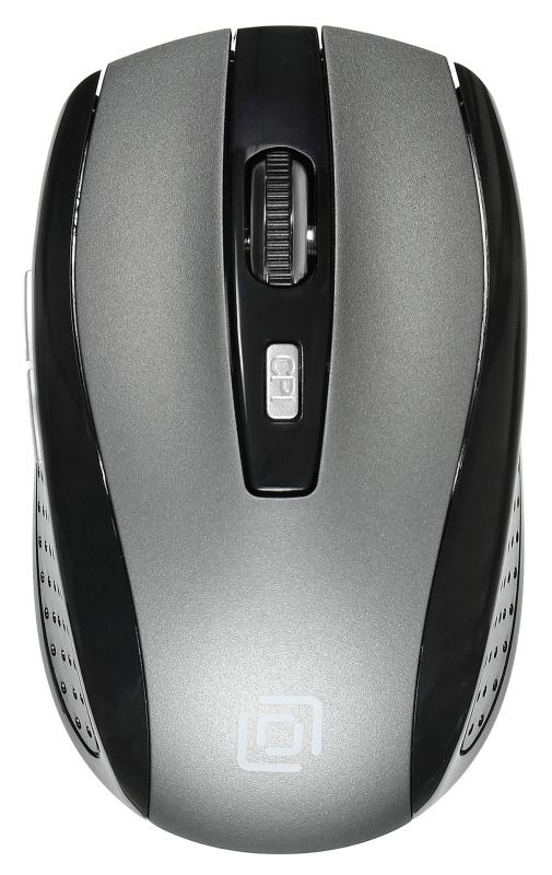 Мышь Оклик 635MB черный/серый оптическая (1600dpi) беспроводная BT для ноутбука (4but)