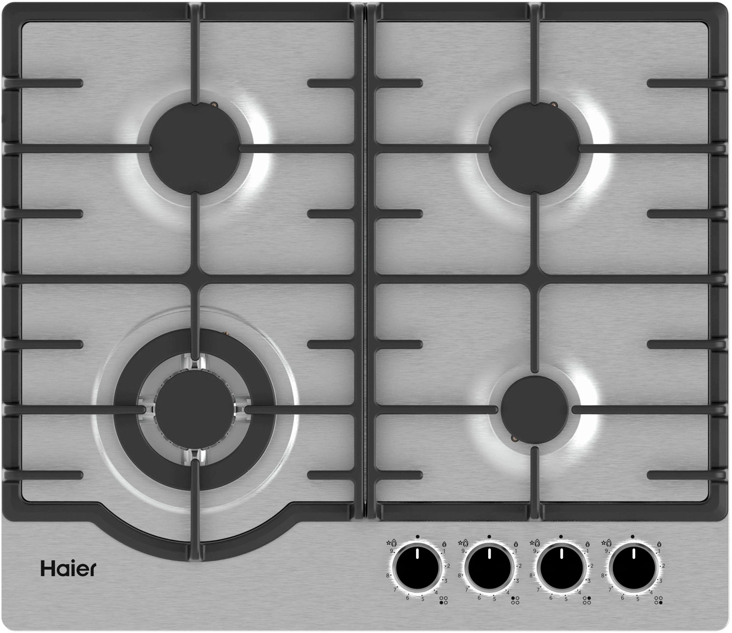 Газовая варочная поверхность Haier HHX-M64RFVLX нержавеющая сталь