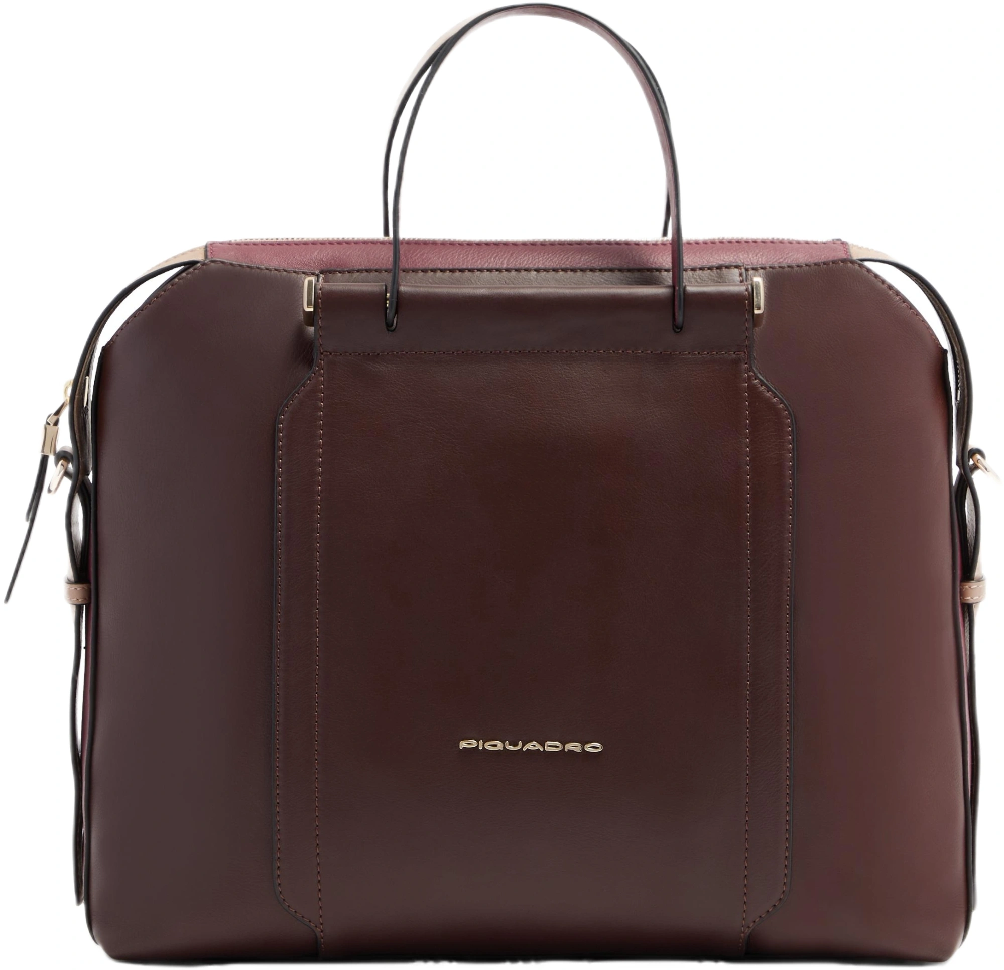 Деловая сумка женская Piquadro Circle CA4577W92/BORO с отделением для ноутбука 14" сливовая натур.кожа