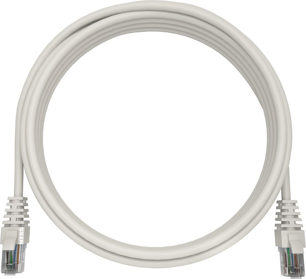 Патч-корд NTSS NTSS-PC-UTP-RJ45-5e-0.15-LSZH-WT NTSS-PC-UTP-RJ45-5E-0.15-LSZH UTP RJ-45 вил.-вилка RJ-45 кат.5E 0.15м белый LSZH (уп.:1шт) 26AWG