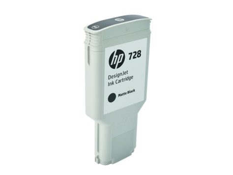 Картридж струйный HP 728 F9J68A черный матовый (300мл) для HP DJ T730/T830