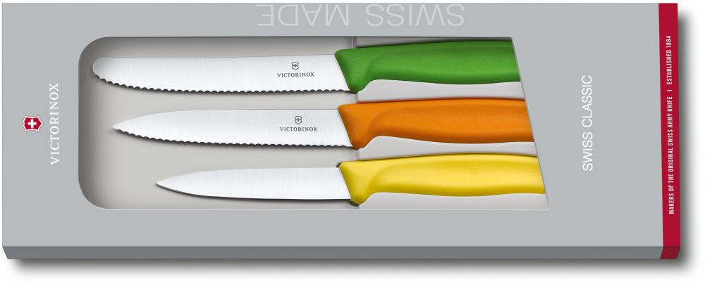 Набор ножей кухон. Victorinox Swiss Classic (6.7116.31G) компл.:3шт ассорти подар.коробка