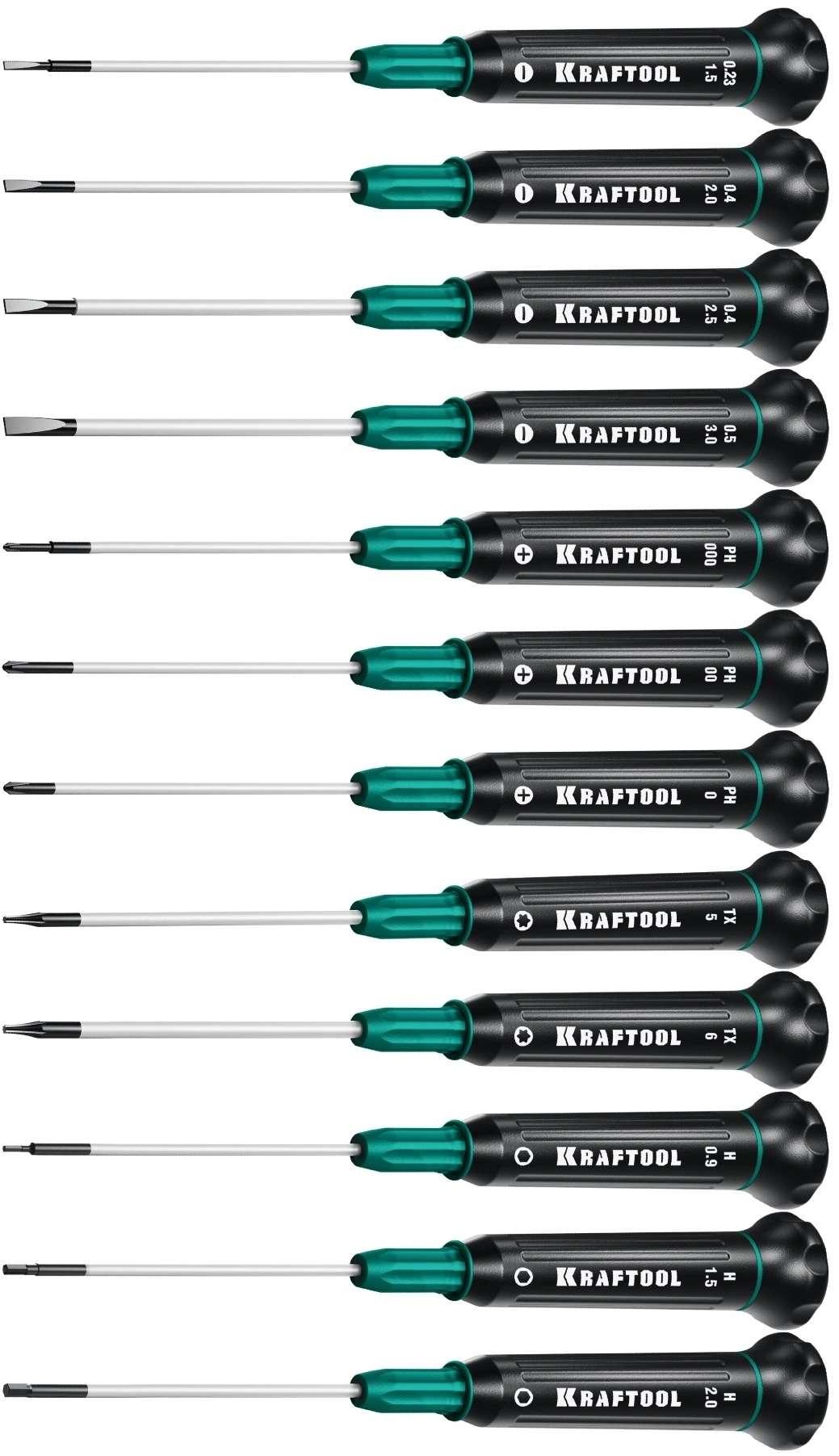 Набор отверток Kraftool 25689 в компл.:12 предметов