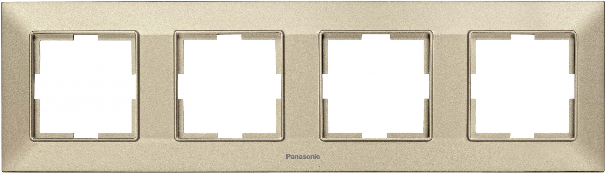 Рамка Panasonic Arkedia Slim WNTF08042BR-RU 4x горизонтальный монтаж пластик бронзовый (упак.:1шт)