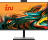 Моноблок IRU Office 23IH6L 23.8" Full HD i5 12400 (2.5) 16Gb SSD512Gb UHDG 730 CR Free DOS GbitEth WiFi BT 120W Cam черный 1920x1080 (RUS)