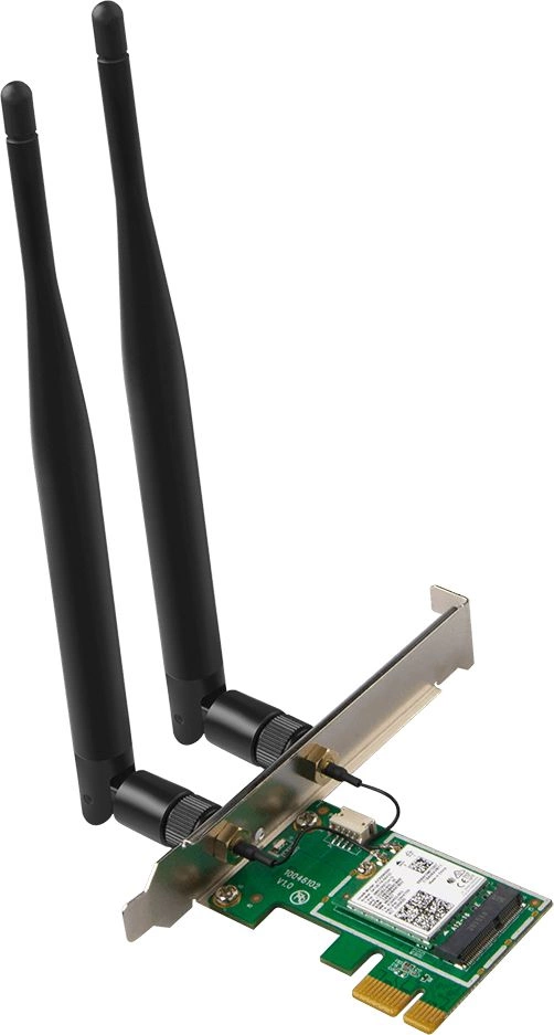 Сетевой адаптер Wi-Fi Tenda E30 AX3000 PCI Express x1 (ант.внеш.съем) 2ант.