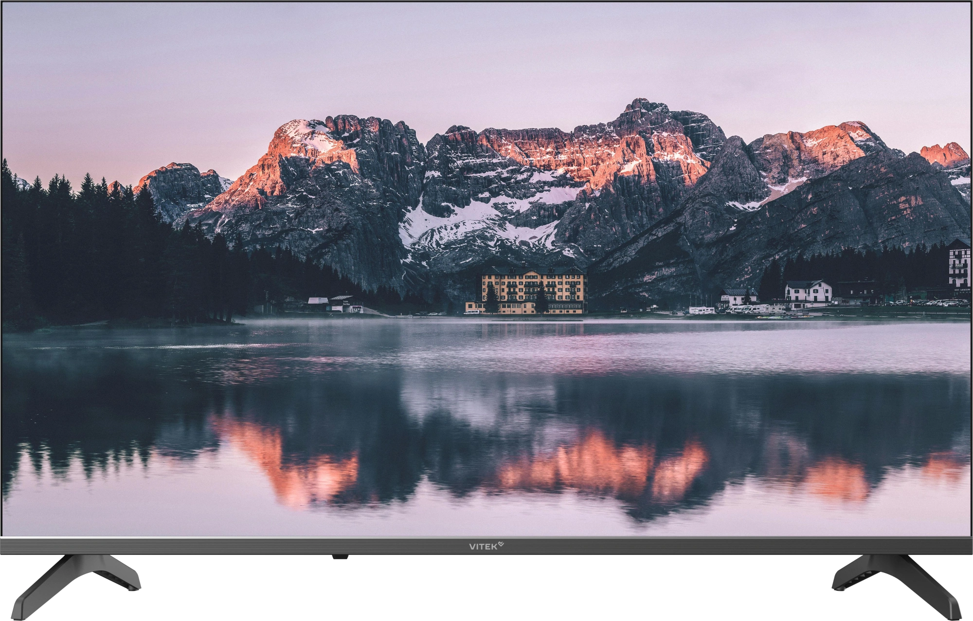 Телевизор LED Vitek 40" VT-40FBS300 Яндекс.ТВ Frameless черный/черный FULL HD 60Hz DVB-T DVB-T2 DVB-C DVB-S DVB-S2 USB 2.0 WiFi Smart TV