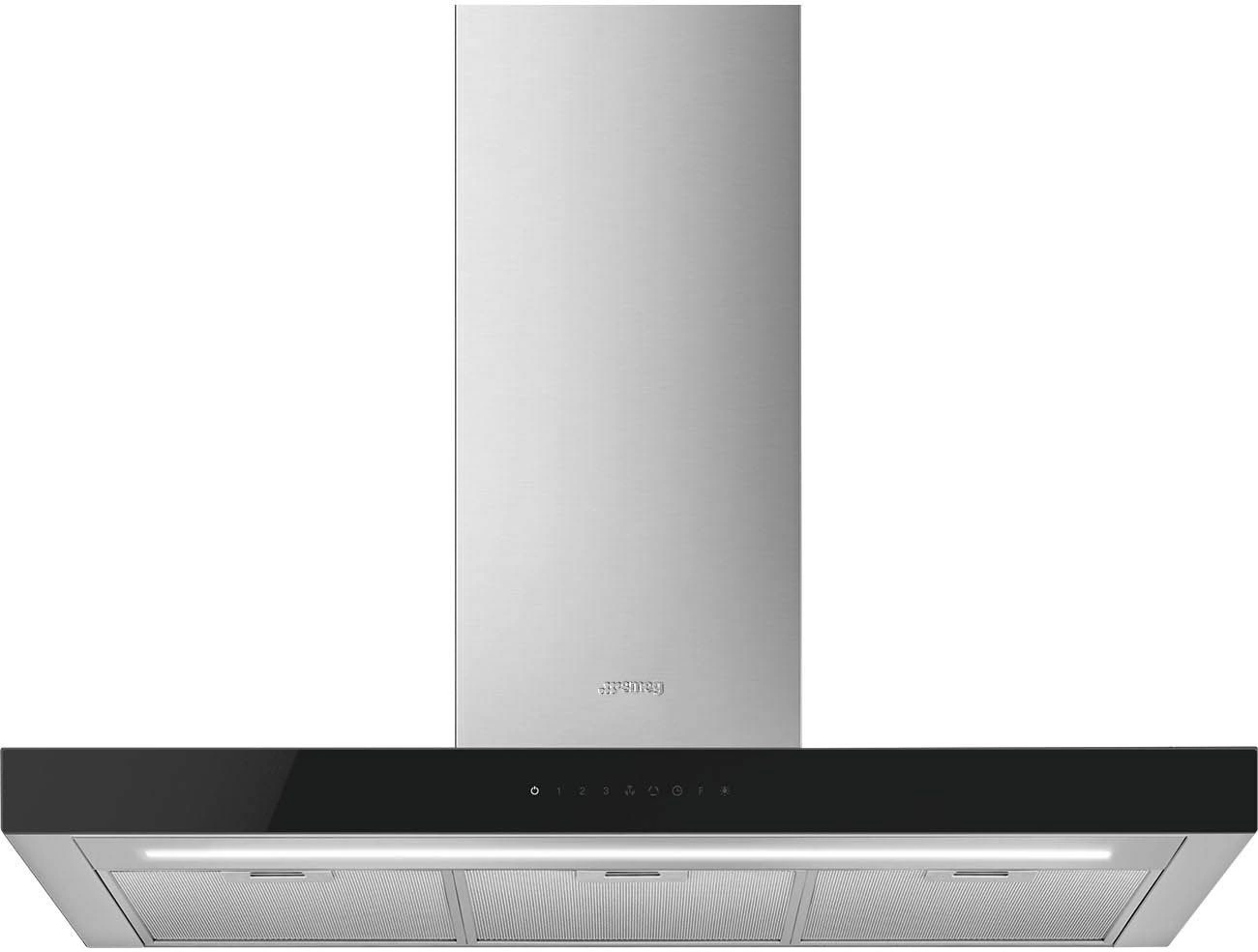 Вытяжка козырьковая Smeg KBT9L4VN нержавеющая сталь управление: сенсорное