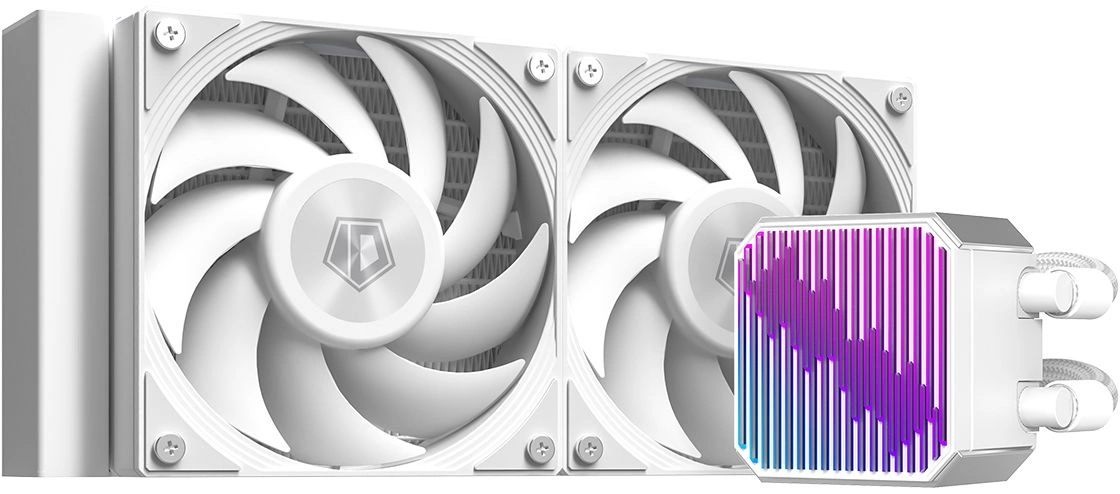 Система водяного охлаждения ID-Cooling DX240 Max ARGB Soc-AM5/AM4/1200/1700/1851 белый 4-pin 32.5dB Al 300W Ret (DX240 MAX WHITE)
