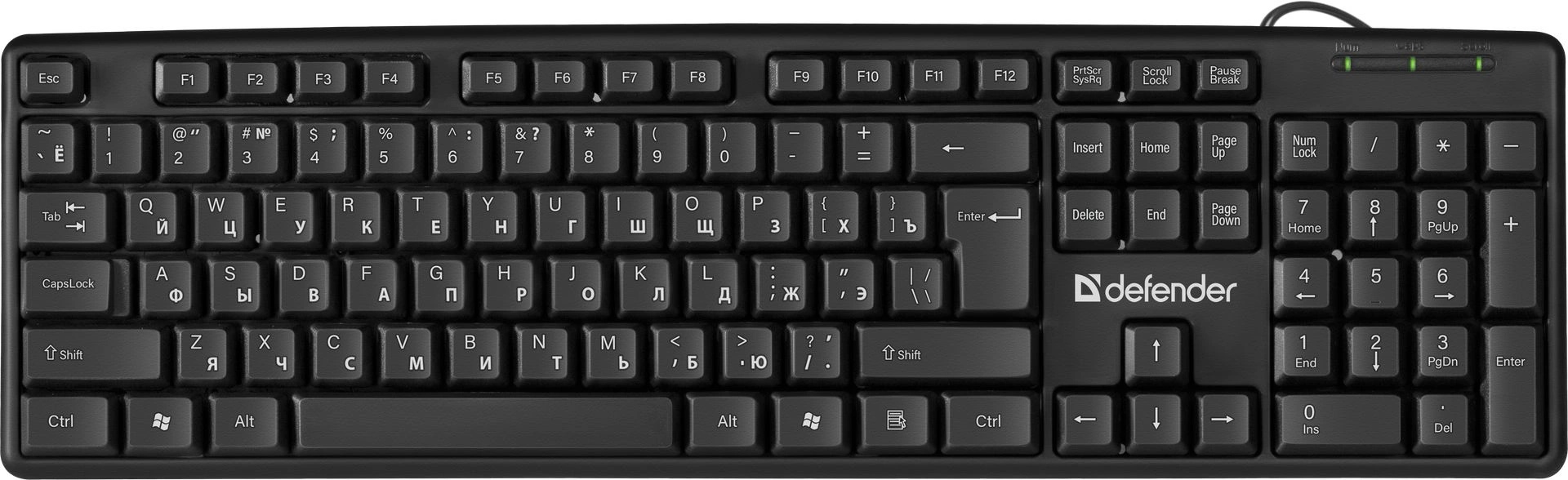 Клавиатура Defender Element HB-520 черный USB