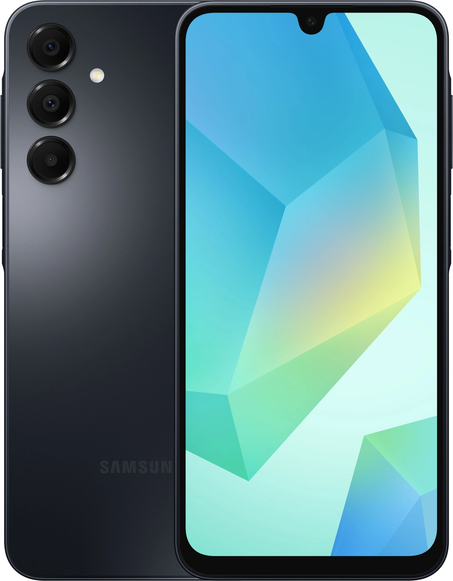 Смартфон Samsung SM-A165F Galaxy A16 128Gb 4Gb черный моноблок 3G 4G 2Sim 6.7" 1080x2340 Android 14 50Mpix 802.11 a/b/g/n/ac NFC GPS GSM900/1800 GSM1900 microSD max1024Gb