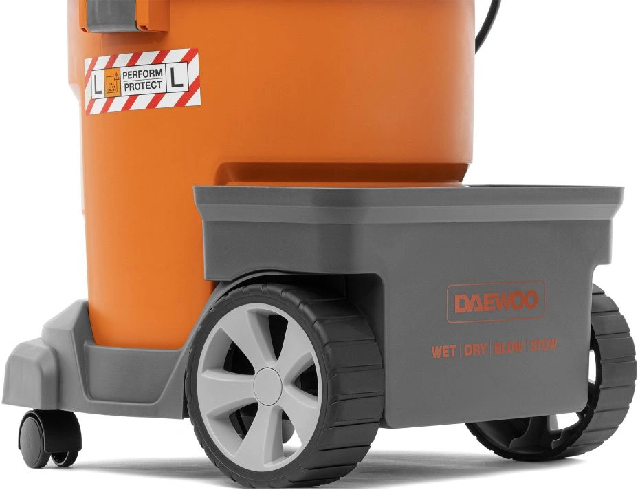Строительный пылесос Daewoo DAVC 2014S 1400Вт (уборка: сухая/влажная/выдув/сбор воды) оранжевый