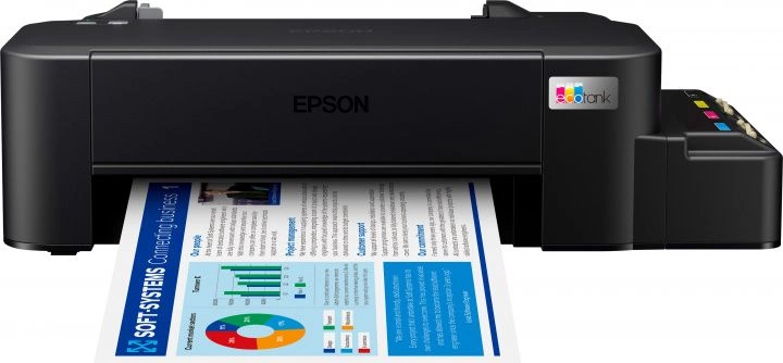 Принтер струйный Epson L121 (C11CD76414/C11CD76413) A4 черный