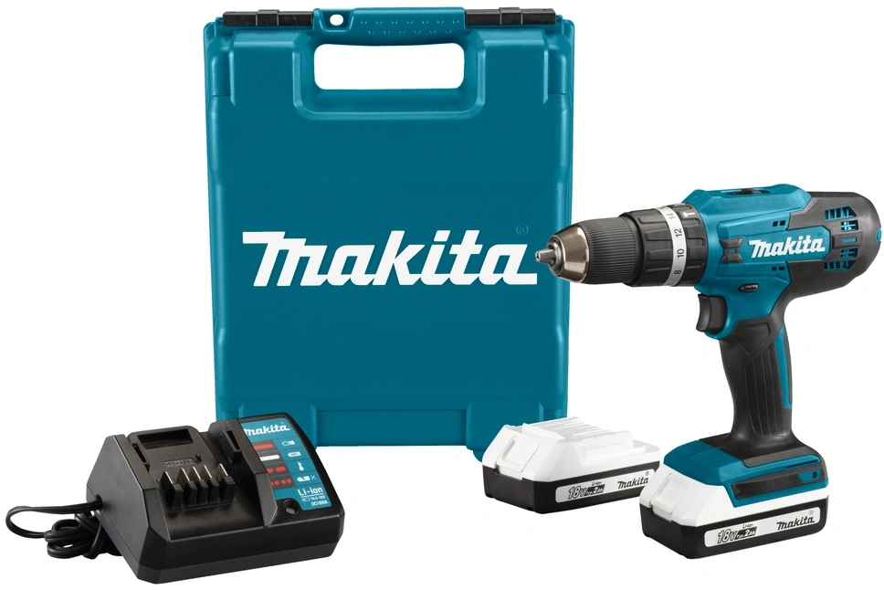 Дрель-шуруповерт Makita HP488D006 аккум. патрон:быстрозажимной (кейс в комплекте)