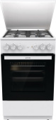 Плита Комбинированная Gorenje GK5A42WF-B белый (металлическая крышка) реш.чугун