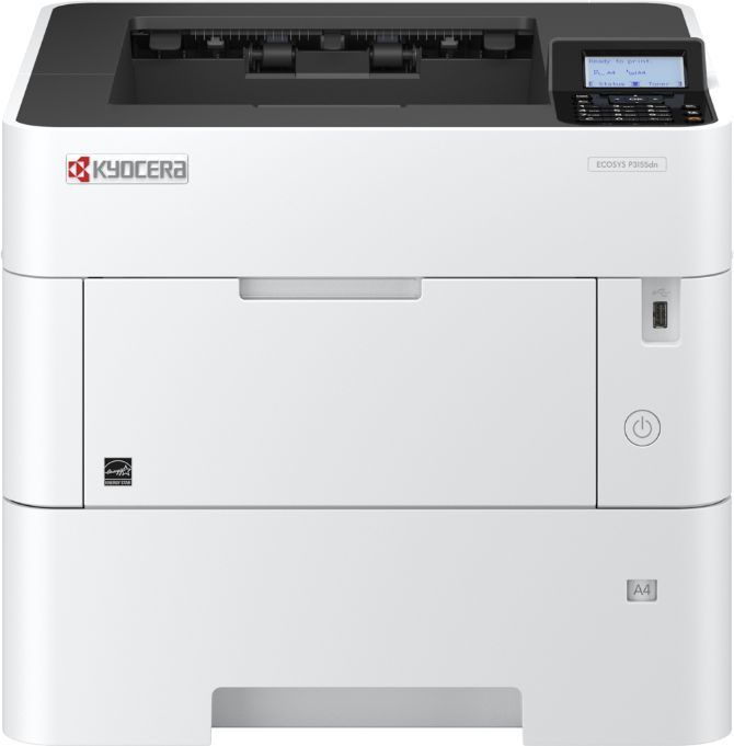Принтер лазерный Kyocera P3155dn A4 Duplex Net белый (в комплекте: + картридж)