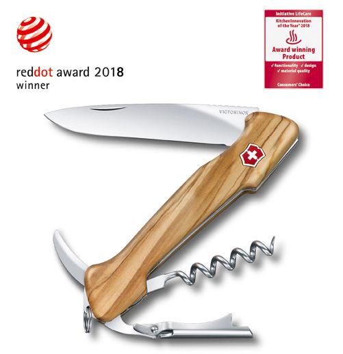 Нож перочинный Victorinox WineMaster (0.9701.64) 130мм 6функц. карт.коробка в комплекте: чехол кож.