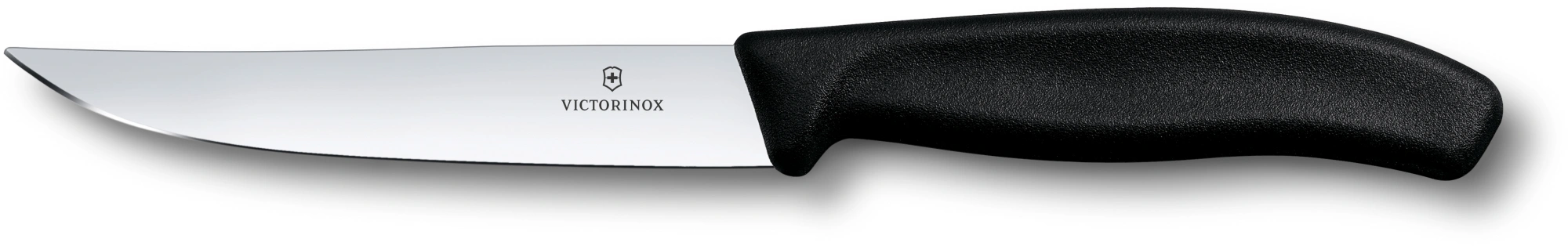 Нож кухонный Victorinox Swiss Classic (6.7903) стальной универсальный для стейка лезв.120мм прямая заточка черный