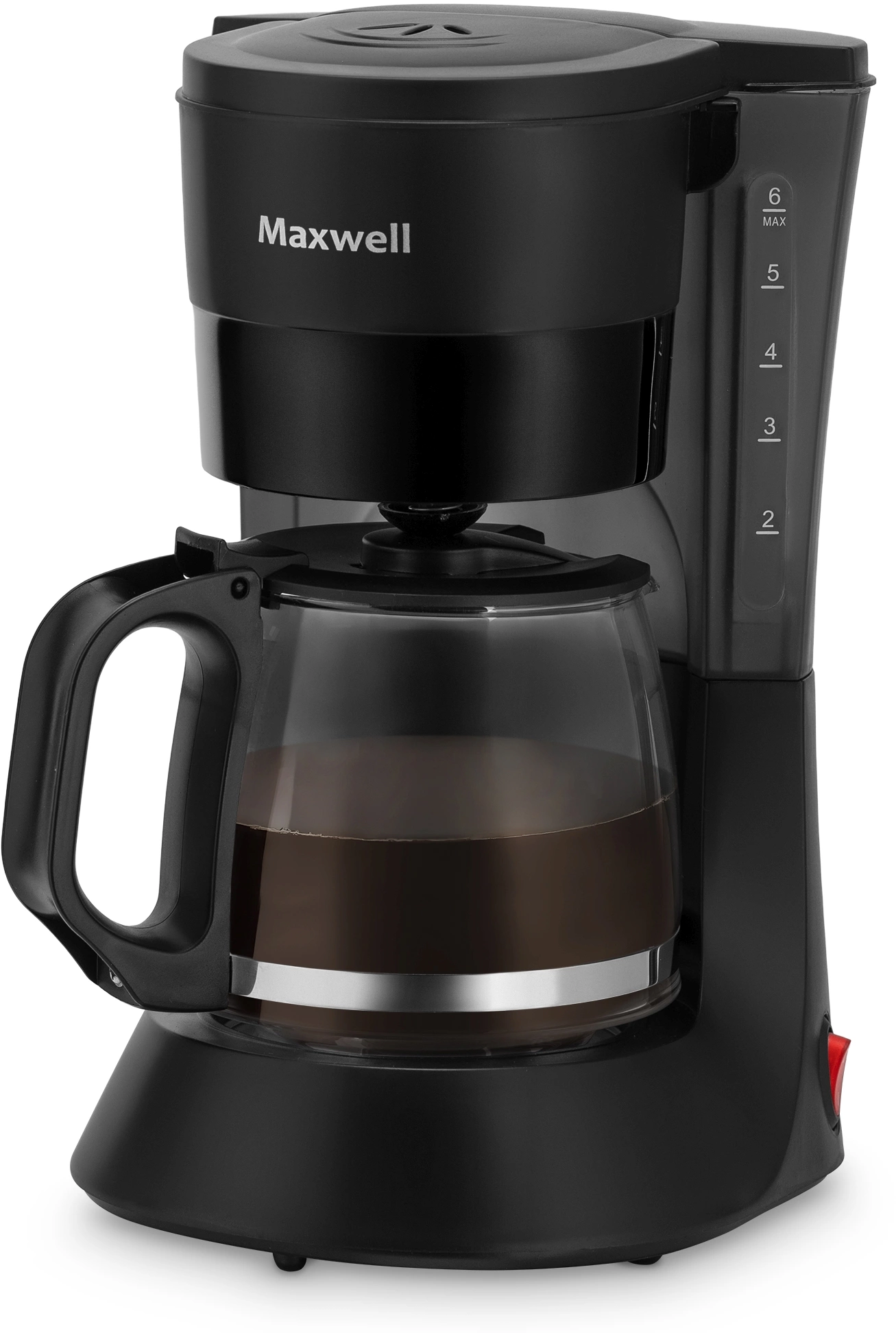 Кофеварка капельная Maxwell MW-1650 600Вт черный