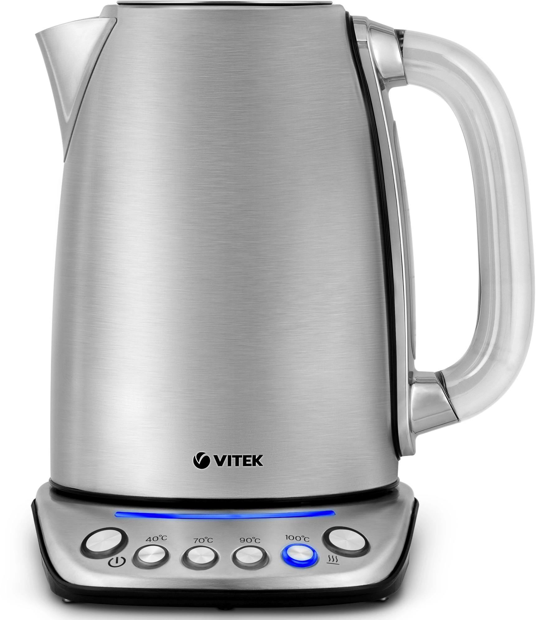 Чайник электрический Vitek VT-7089 1.7л. 2200Вт серебристый корпус: нерж.сталь