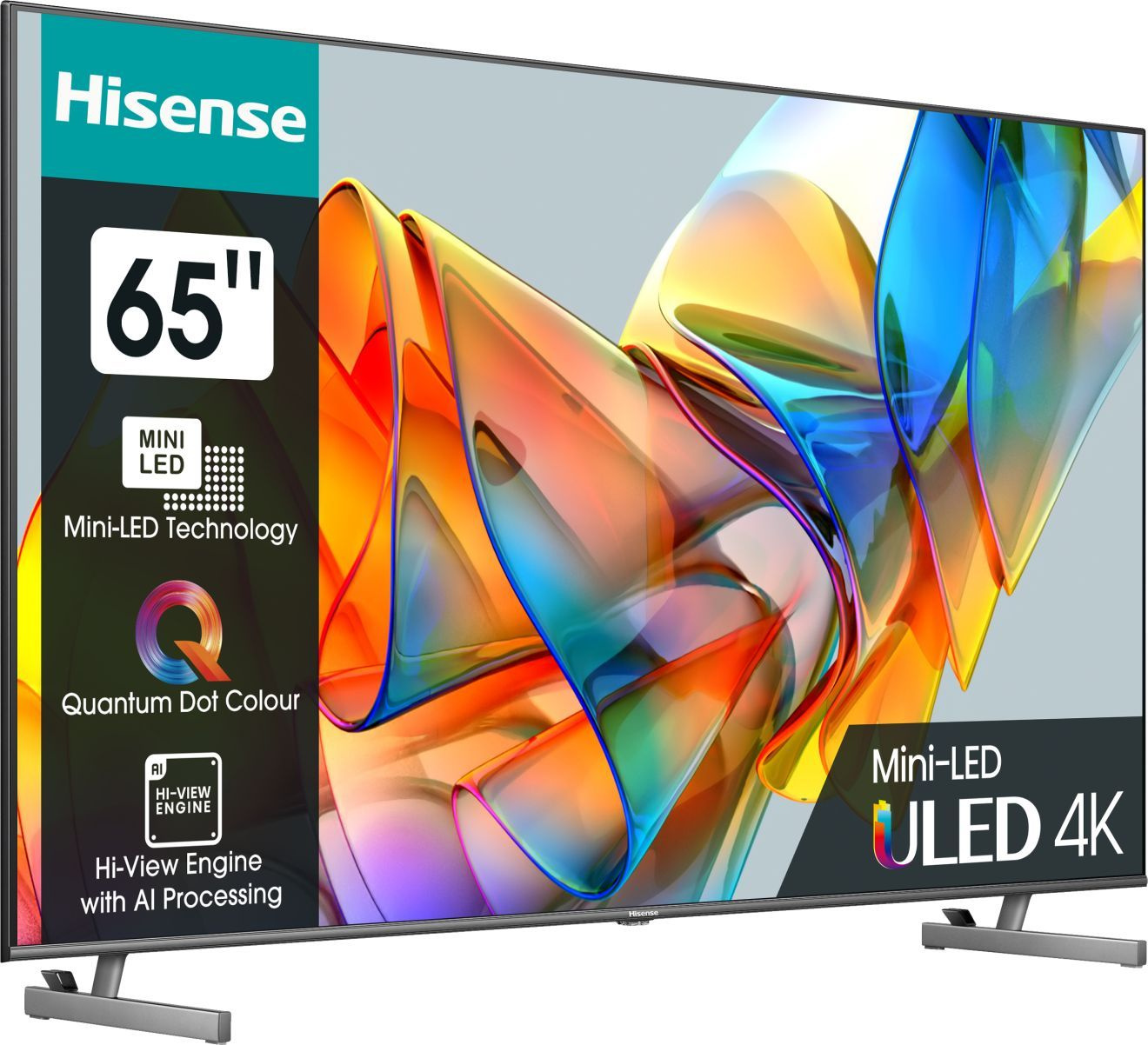 Телевизор LED Hisense 65" 65U6KQ темно-серый 4K Ultra HD 60Hz DVB-T DVB-T2 DVB-C DVB-S DVB-S2 USB WiFi Smart TV