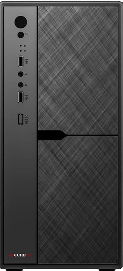 Корпус Accord ACC-1603 черный без БП mATX 1x80mm 2xUSB2.0 1xUSB3.0 audio