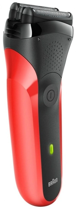 Бритва сетчатая Braun 300s r реж.эл.:3 питан.:элек.сеть/аккум. красный/черный
