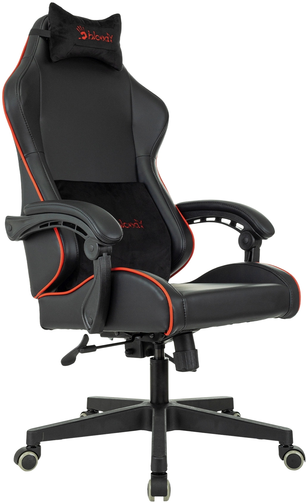 Кресло игровое A4Tech Bloody GC-780 черный сиденье черный кожзам с подголов. крестов. металл черный пластик черный