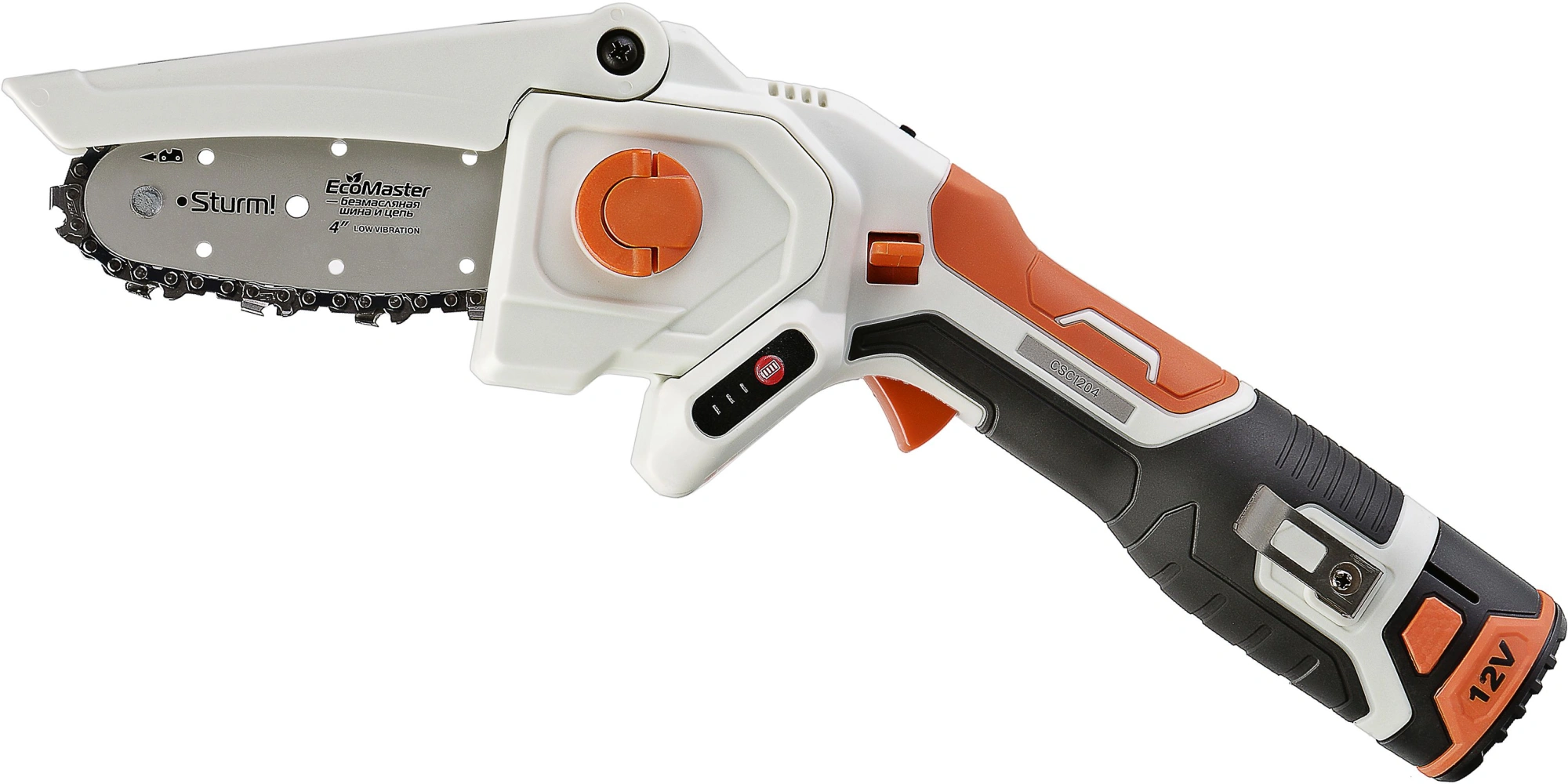 Цепная пила Sturm! CSC1204 аккум. дл.шины:4"(10cm) 1аккум. 2Ач ЗУ
