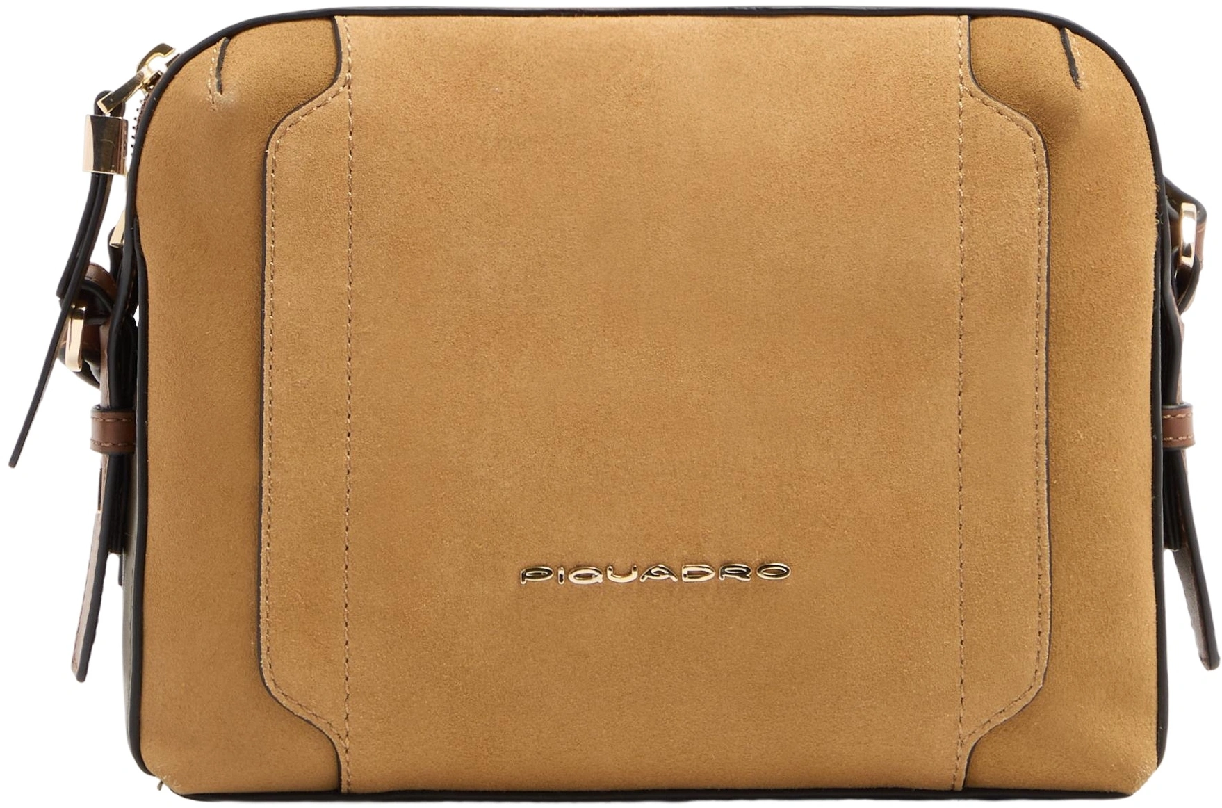 Сумка кросс-боди женская Piquadro Circle BD4870W92/SAVES песочная/зеленая натур.кожа