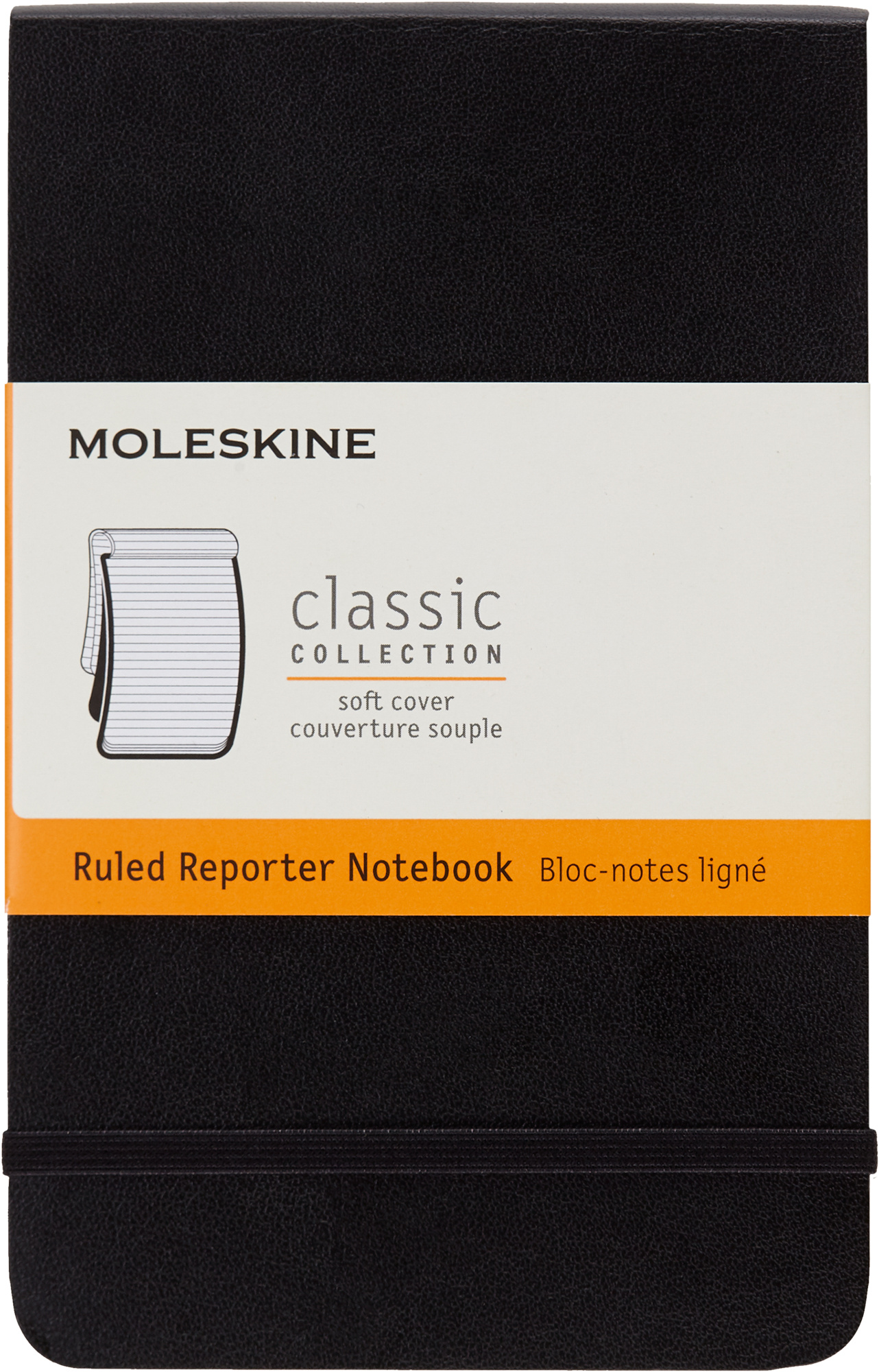 Блокнот Moleskine REPORTER SOFT QP811 Pocket 90x140мм 192стр. линейка мягкая обложка черный