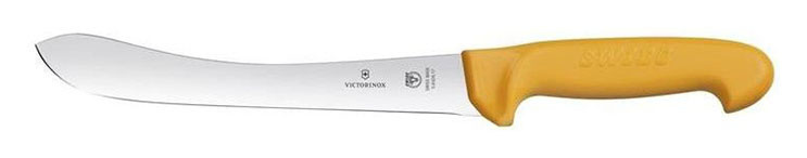 Нож Victorinox Swibo (5.8426.21) стальной для забоя/разделки лезв.210мм прямая заточка оранжевый