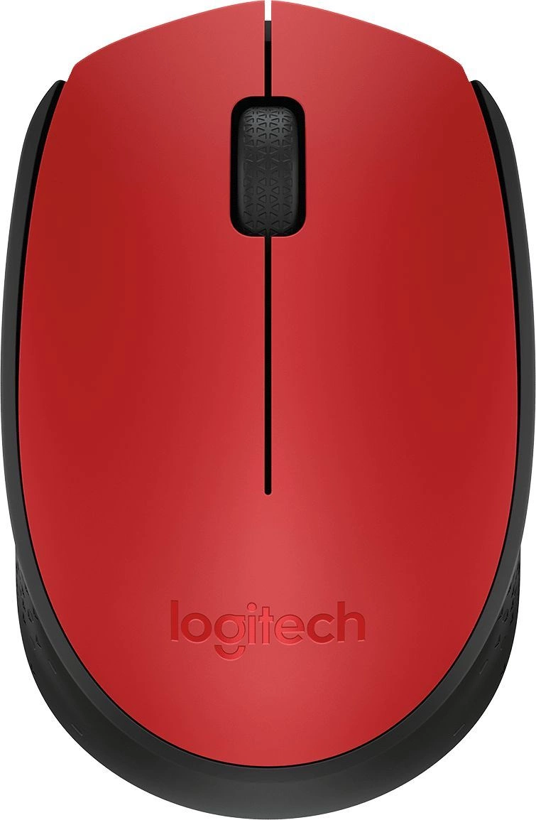 Мышь Logitech M171 красный/черный оптическая 1000dpi беспров. USB для ноутбука 2but (910-004645)