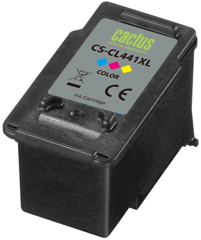 Картридж струйный Cactus CS-CL441XL CL-441XL многоцветный (18мл) для Canon Pixma GM2040/4040/GM2140/2240 с чипом