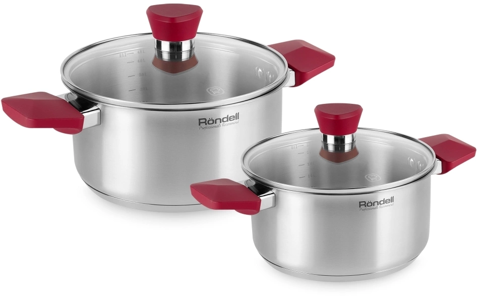 Набор кастрюль Rondell Strike RDS-816 4 предмета Набор кастрюль Rondell Strike RDS-816 4 предмета