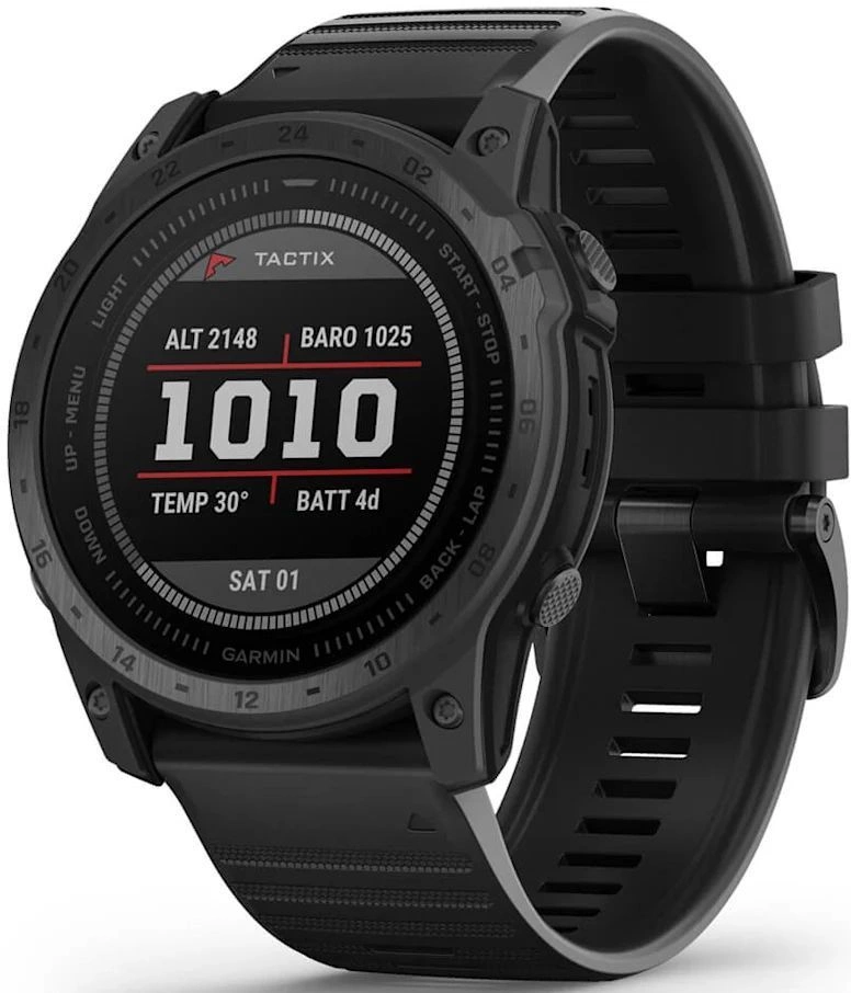 Смарт-часы Garmin Tactix 7 Standard 51мм 1.4" корп.черный рем.черный (010-02704-01)