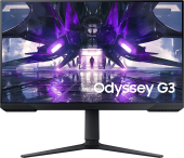 Монитор Samsung 27" Odyssey G3 S27AG320NI черный VA LED 1ms 16:9 HDMI полуматовая HAS Piv 3000:1 250cd 178гр/178гр 1920x1080 165Hz FreeSync Premium DP 4.8кг