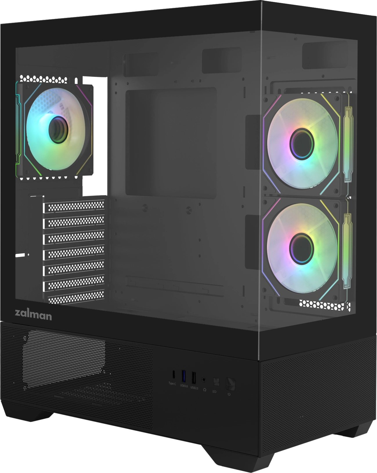 Корпус Zalman Chronix V2 черный без БП ATX 6x120mm 2x140mm 1xUSB2.0 1xUSB3.0 audio bott PSU
