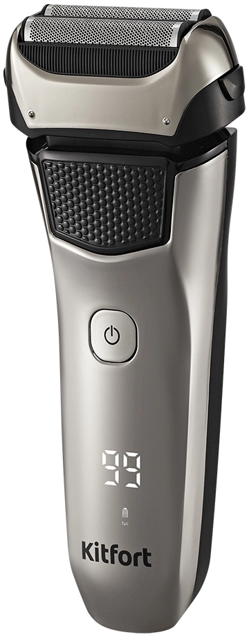 Бритва сетчатая Kitfort КТ-4138 реж.эл.:1 питан.:аккум. серебристый/черный