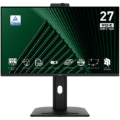 Монитор MSI 27" Pro MP275QPDG черный IPS LED 16:9 HDMI M/M Cam матовая HAS Piv 1300:1 250cd 178гр/178гр 2560x1440 100Hz DP Quad HD 2K (1440p) USB 6.26кг