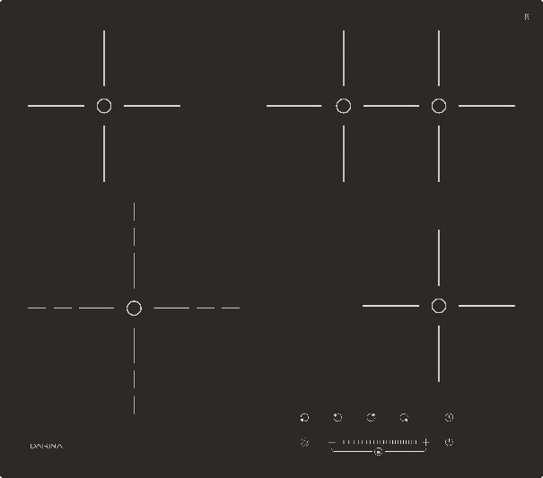 Варочная поверхность Darina PL E329 B черный