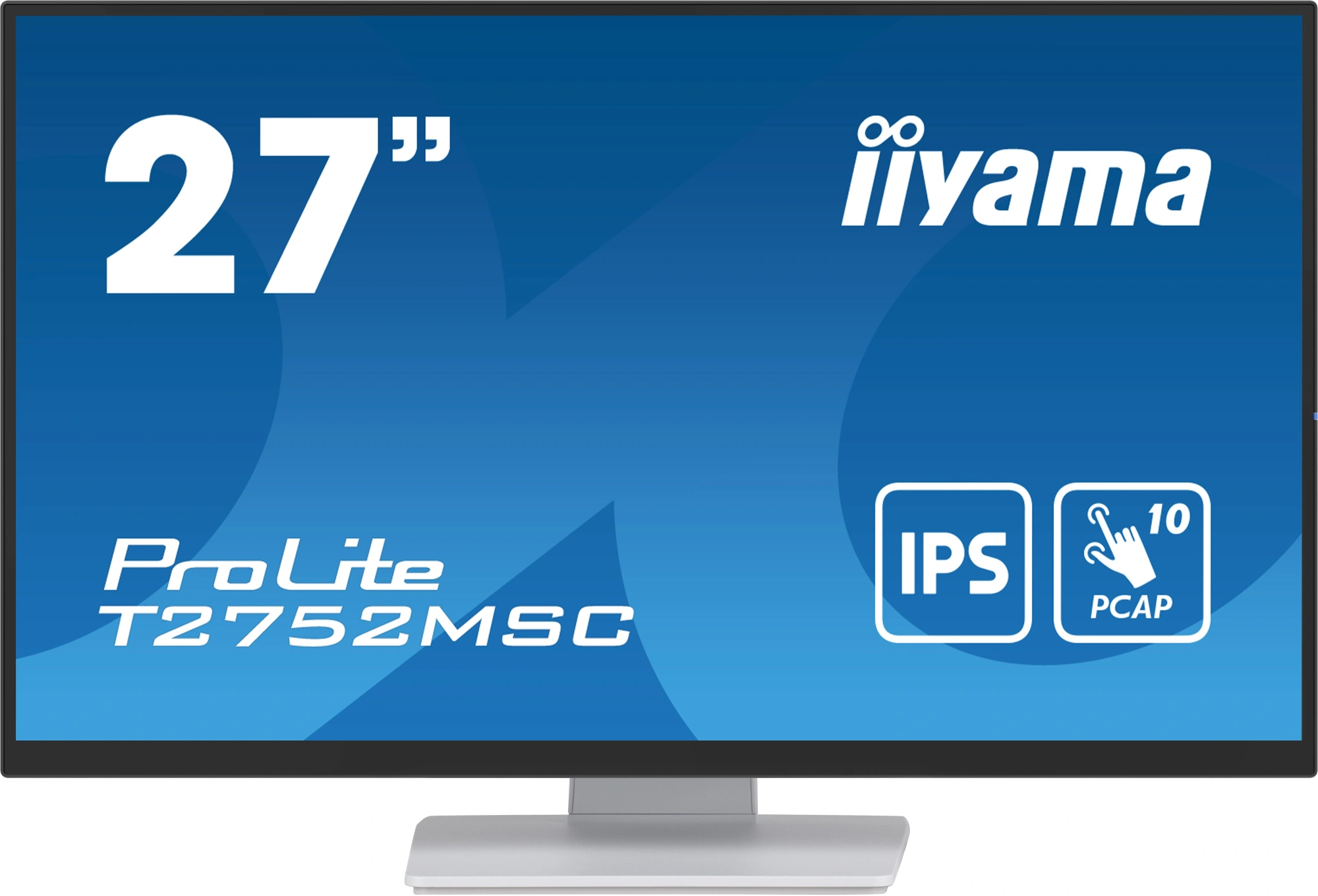 Монитор Iiyama 27" ProLite T2752MSC-W1 белый IPS LED 16:9 HDMI M/M глянцевая 1000:1 400cd 178гр/178гр 1920x1080 60Hz DP FHD USB Touch 6.7кг