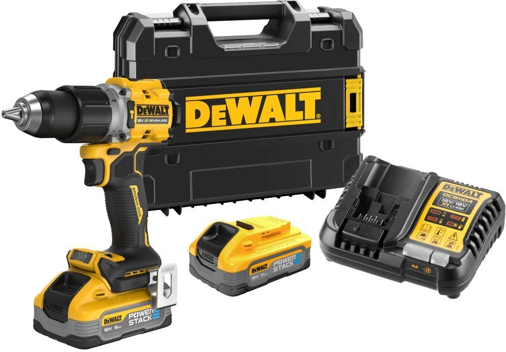 Дрель-шуруповерт DeWalt DCD805H2T аккум. патрон:быстрозажимной (кейс в комплекте) (DCD805H2T-QW)