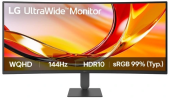 Монитор LG 34" UltraWide 34U620B-B черный VA LED 21:9 HDMI матовая HAS 4000:1 300cd 178гр/178гр 3440x1440 144Hz FreeSync Premium DP Ultra WQHD 7.7кг