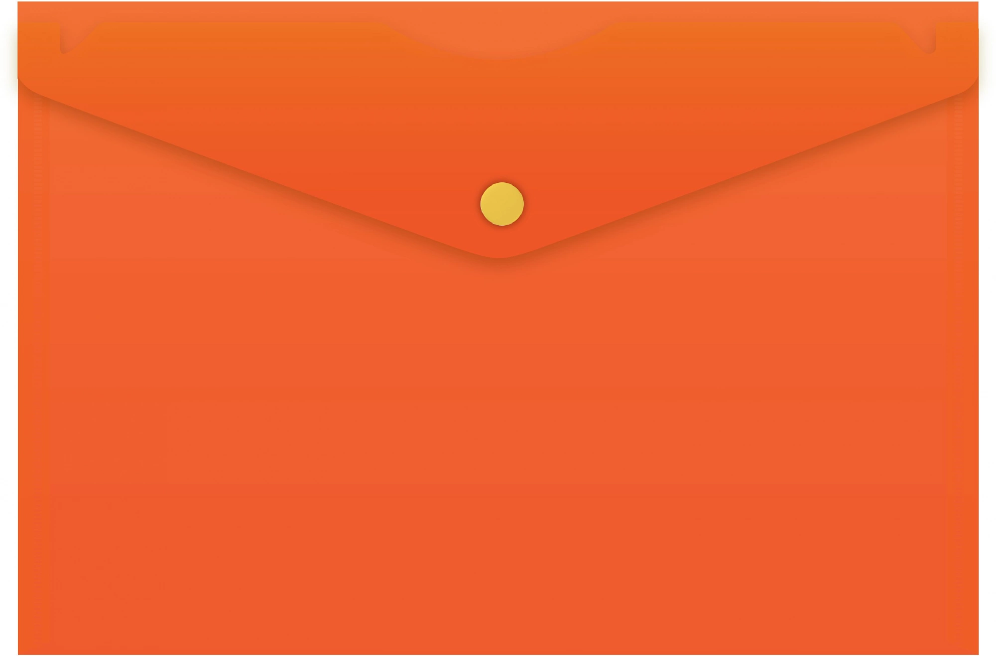 Конверт на кнопке Бюрократ -PK804A5NOR A5 непрозрачный пластик 0.18мм оранжевый