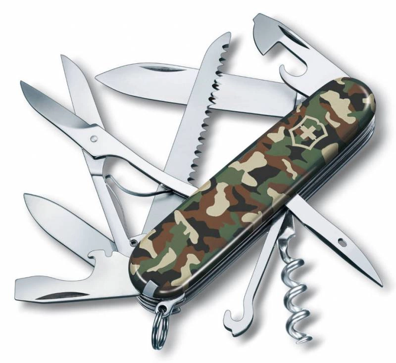 Нож перочинный Victorinox Huntsman (1.3713.94) 91мм 15функц. камуфляж карт.коробка