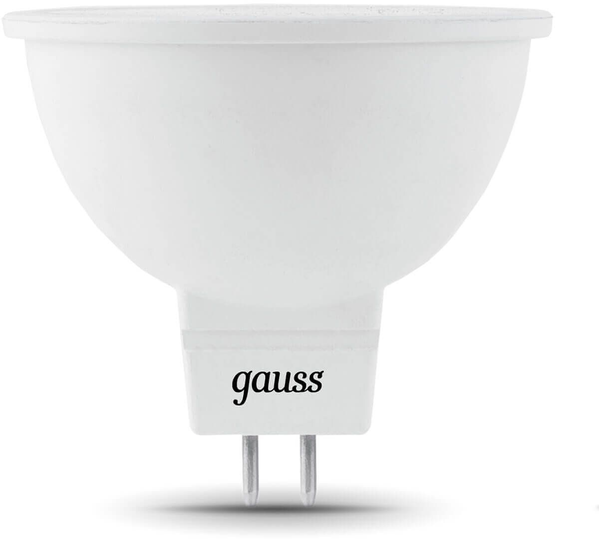 Лампа светодиодная Gauss 201505305 5Вт цок.:GU5.3 рефлек. 12B 6500K св.свеч.бел.хол. (упак.:1шт)